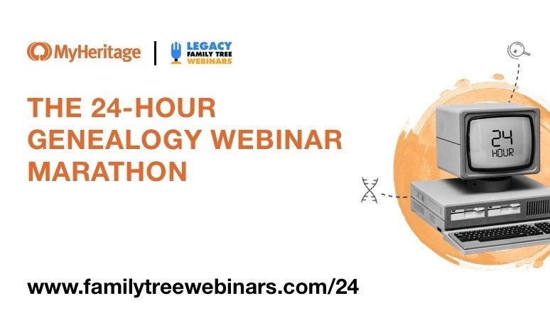 Bli med på det andre årlige 24-timers maraton for Webinar Marton for slektsforskere